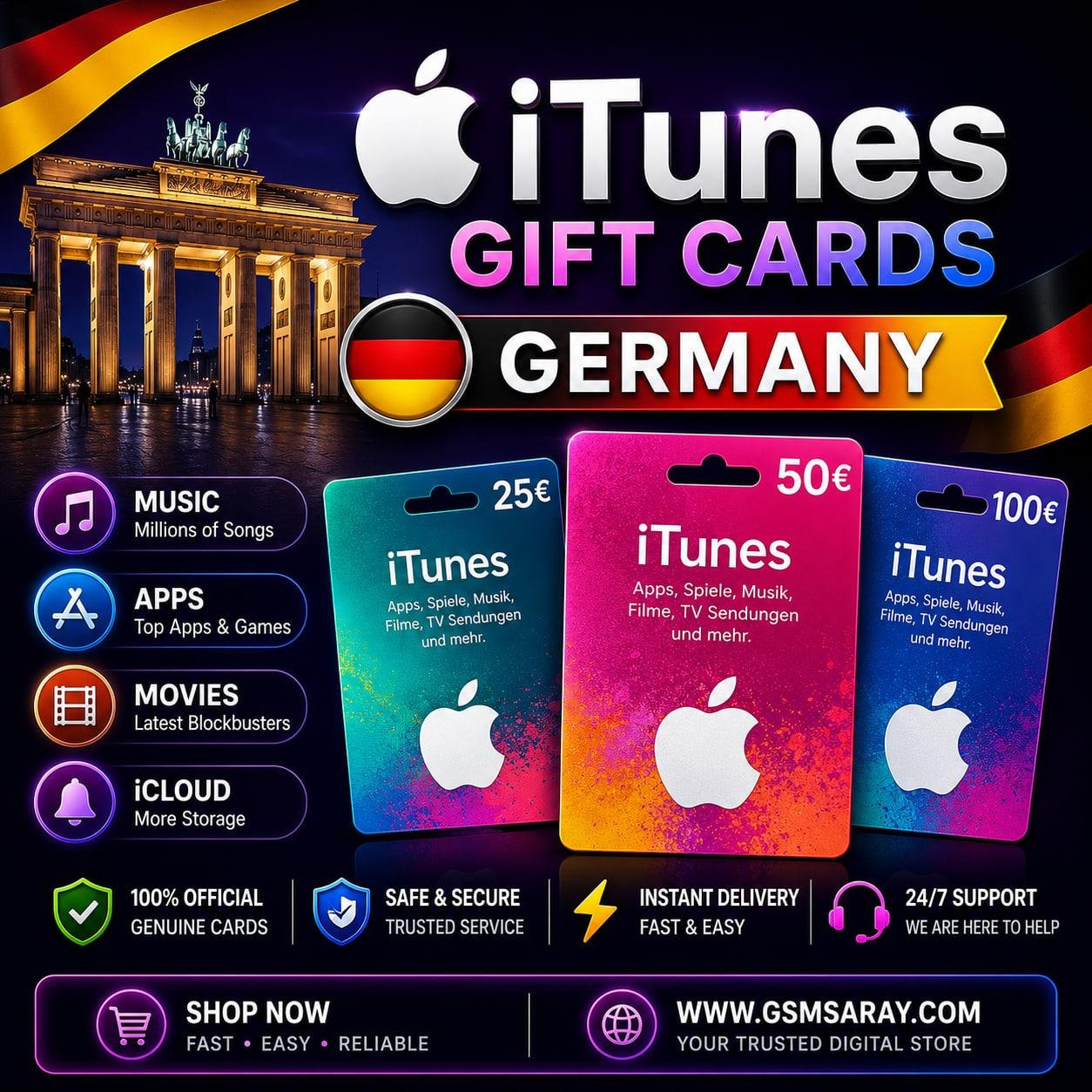 iTunes Gift Card €50 – Germany ⭐️